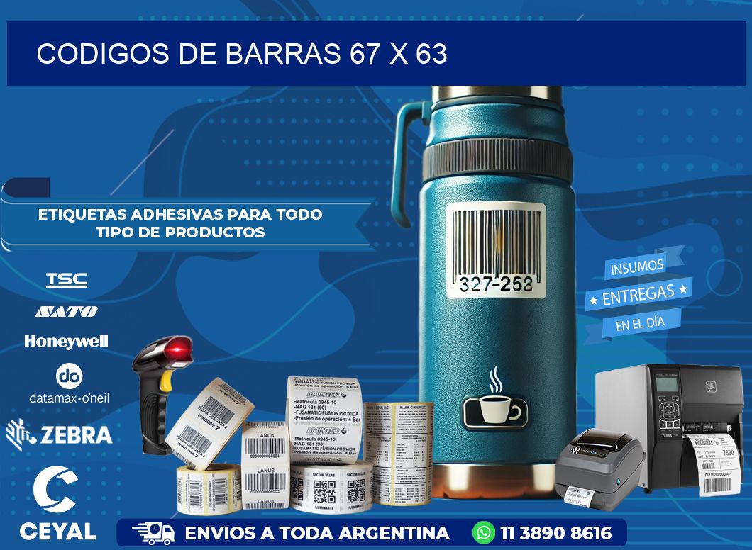 CODIGOS DE BARRAS 67 x 63