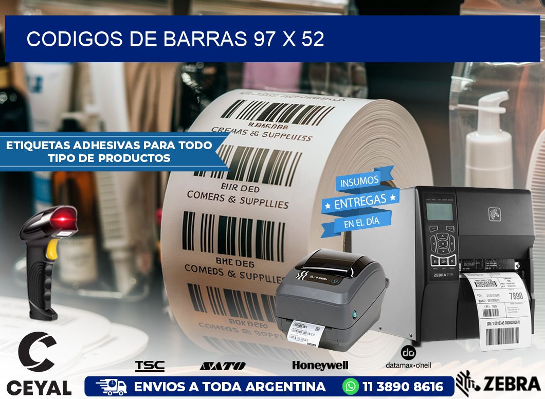 CODIGOS DE BARRAS 97 x 52