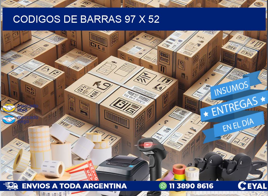 CODIGOS DE BARRAS 97 x 52