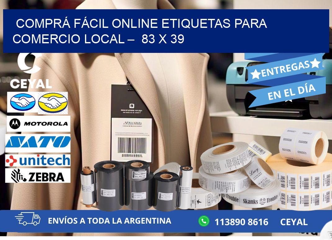 COMPRÁ FÁCIL ONLINE ETIQUETAS PARA COMERCIO LOCAL –  83 x 39