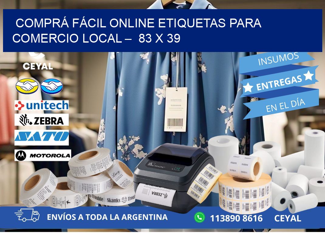 COMPRÁ FÁCIL ONLINE ETIQUETAS PARA COMERCIO LOCAL –  83 x 39