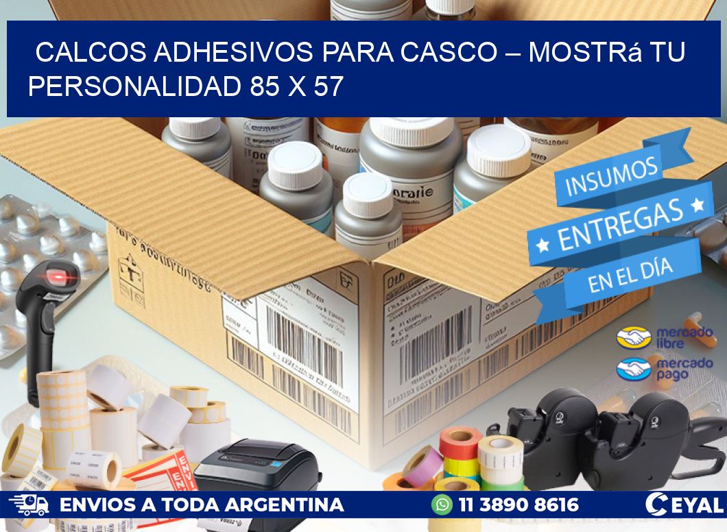 Calcos Adhesivos para Casco – Mostrá Tu Personalidad 85 x 57