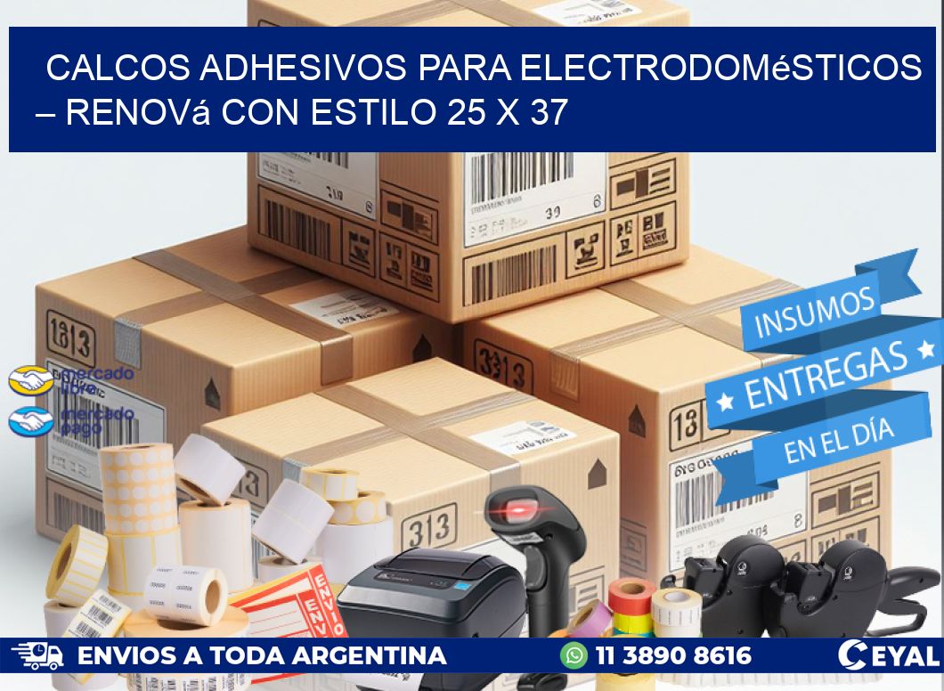 Calcos Adhesivos para Electrodomésticos – Renová con Estilo 25 x 37