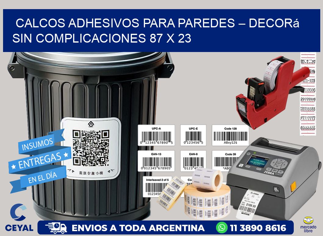 Calcos Adhesivos para Paredes – Decorá sin Complicaciones 87 x 23