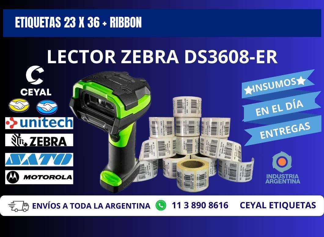 ETIQUETAS 23 x 36 + RIBBON