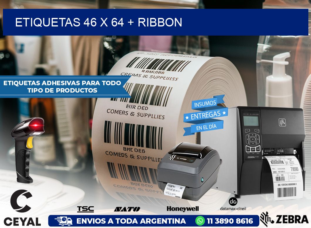 ETIQUETAS 46 x 64 + RIBBON
