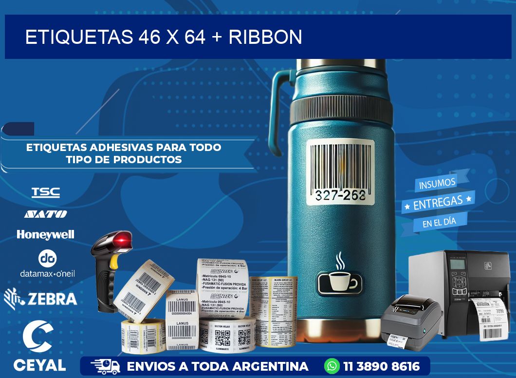 ETIQUETAS 46 x 64 + RIBBON