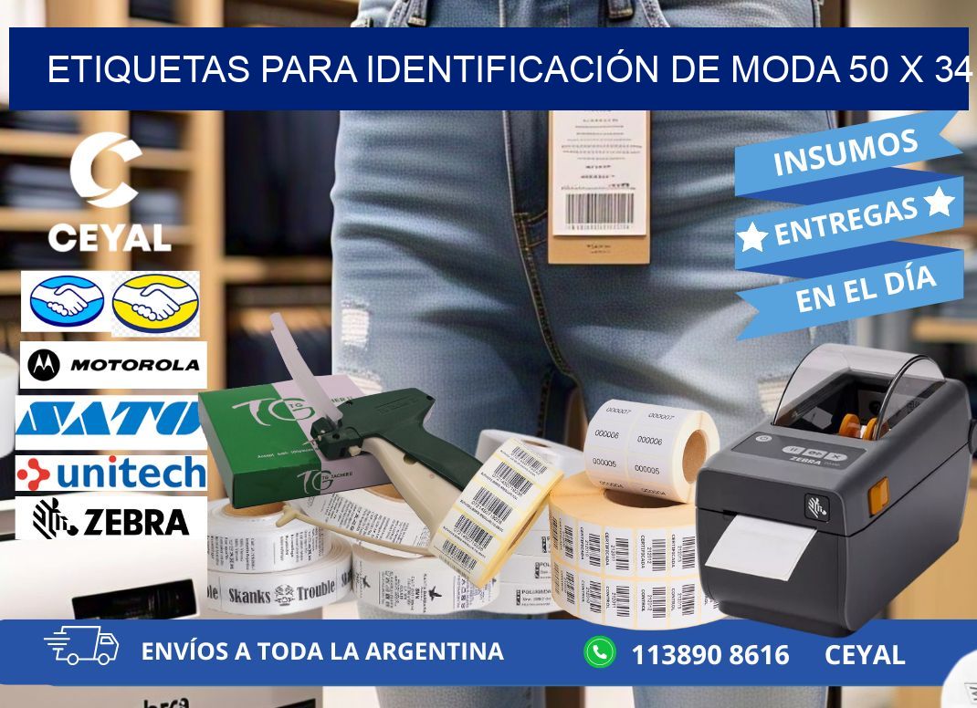 ETIQUETAS PARA IDENTIFICACIÓN DE MODA 50 x 34