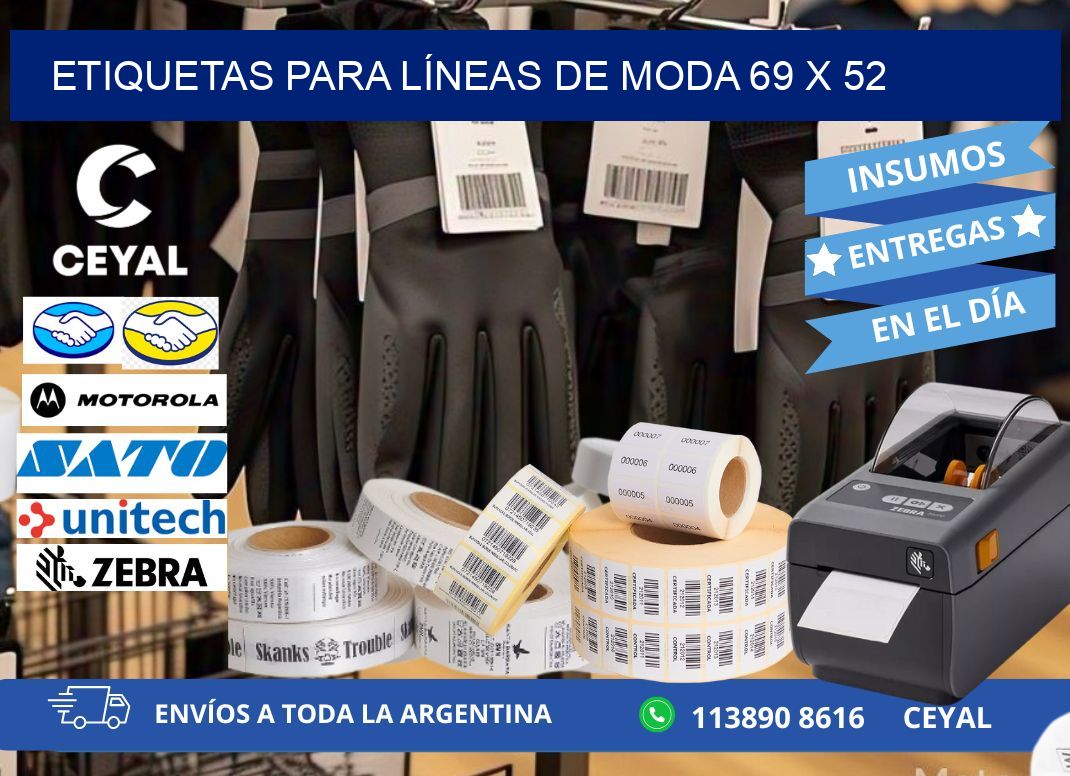 ETIQUETAS PARA LÍNEAS DE MODA 69 x 52