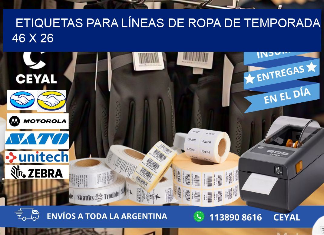 ETIQUETAS PARA LÍNEAS DE ROPA DE TEMPORADA 46 x 26