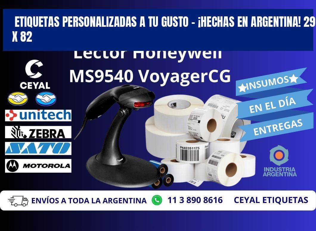 ETIQUETAS PERSONALIZADAS A TU GUSTO – ¡HECHAS EN ARGENTINA! 29 x 82