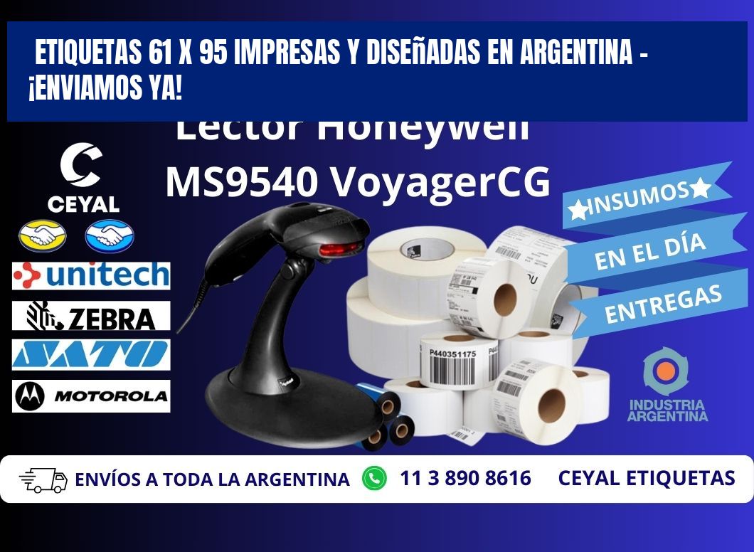 Etiquetas 61 x 95 Impresas y Diseñadas en Argentina – ¡Enviamos Ya!