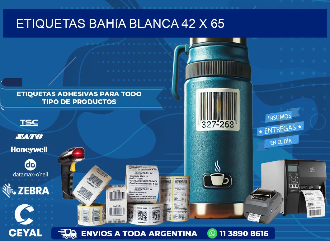 Etiquetas Bahía Blanca 42 x 65