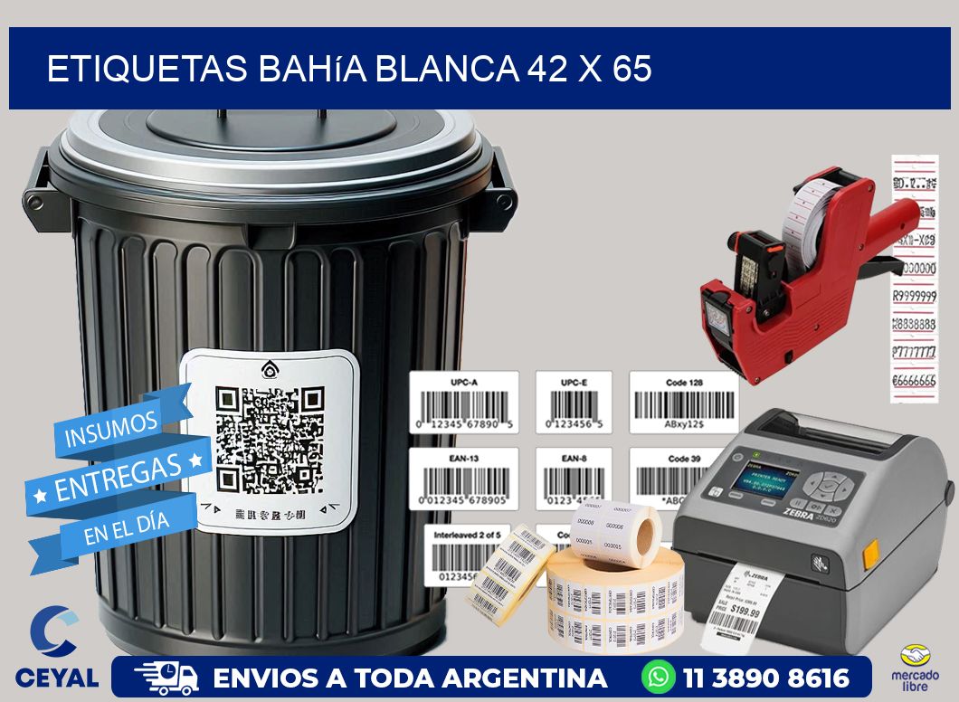Etiquetas Bahía Blanca 42 x 65