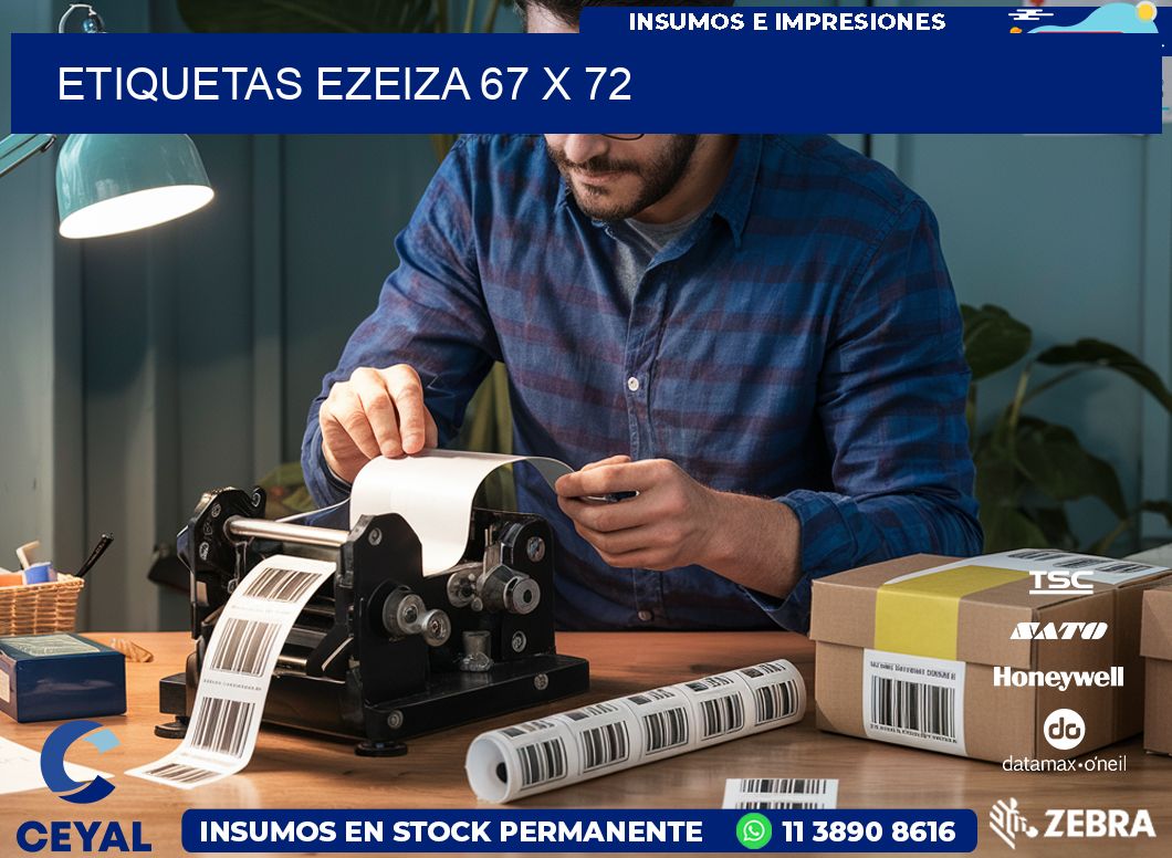 Etiquetas Ezeiza 67 x 72
