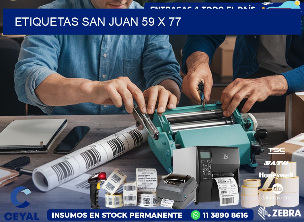 Etiquetas San Juan 59 x 77