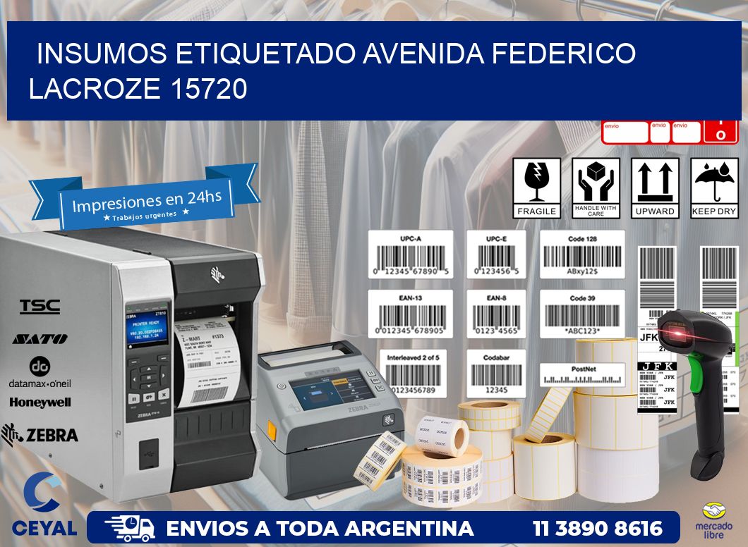 INSUMOS ETIQUETADO Avenida Federico Lacroze 15720
