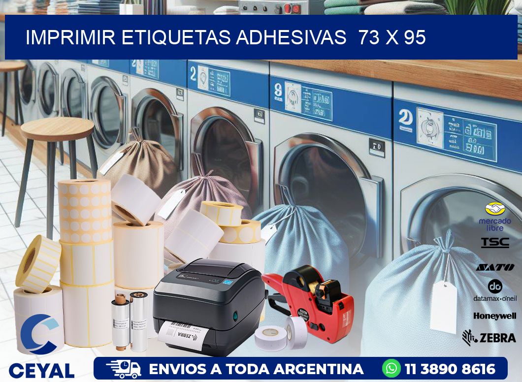 Imprimir Etiquetas adhesivas  73 x 95