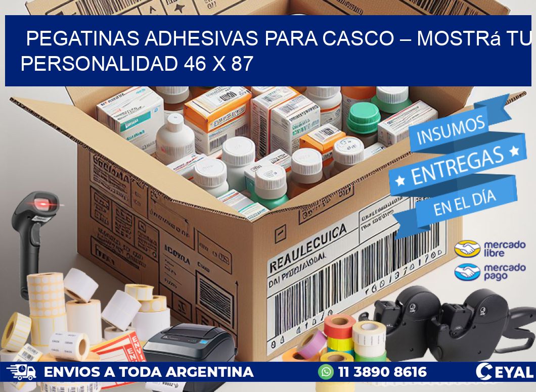 Pegatinas Adhesivas para Casco – Mostrá Tu Personalidad 46 x 87