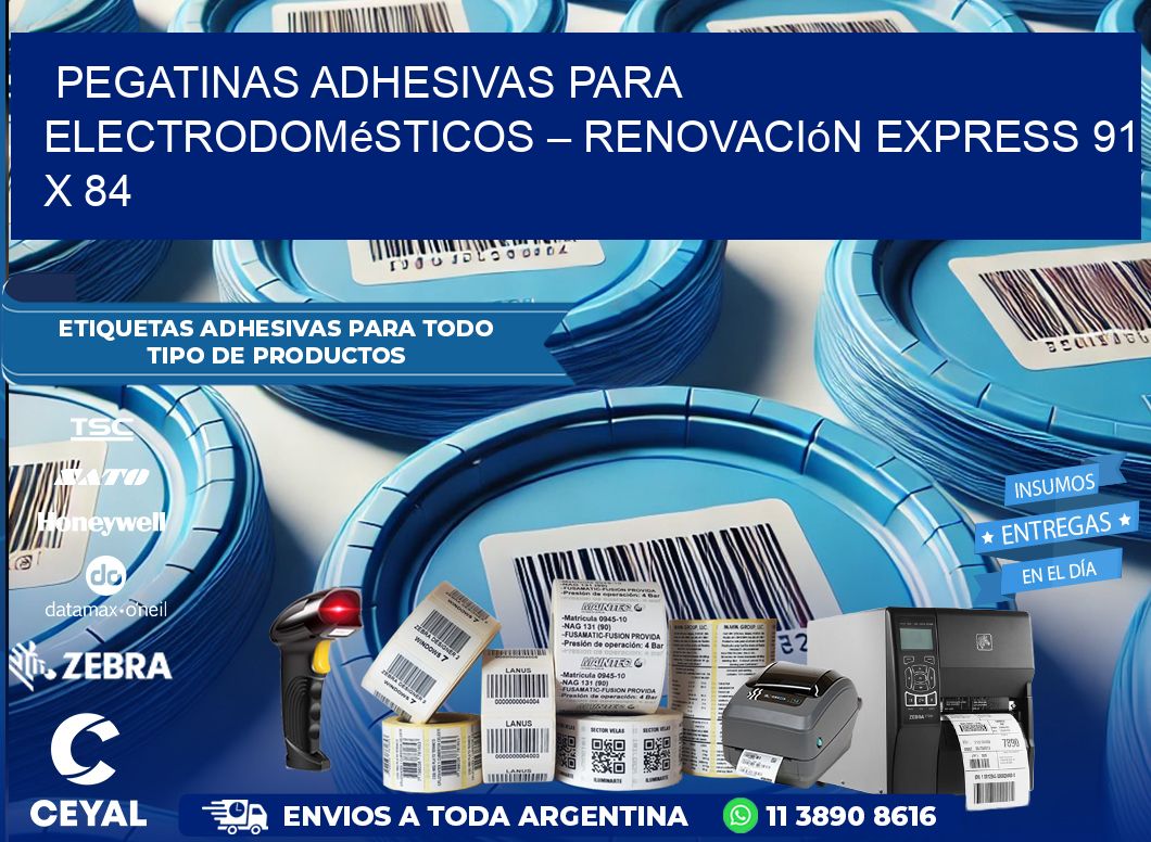 Pegatinas Adhesivas para Electrodomésticos – Renovación Express 91 x 84