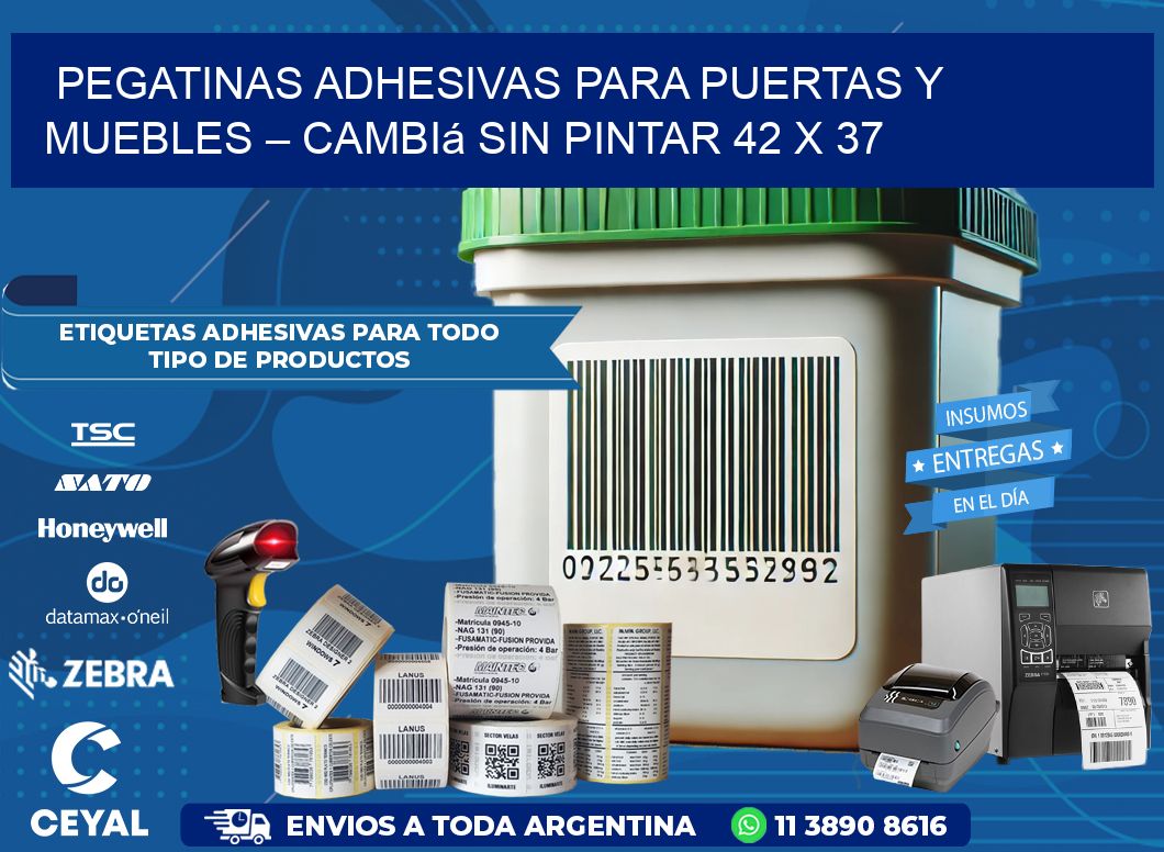 Pegatinas Adhesivas para Puertas y Muebles – Cambiá sin Pintar 42 x 37