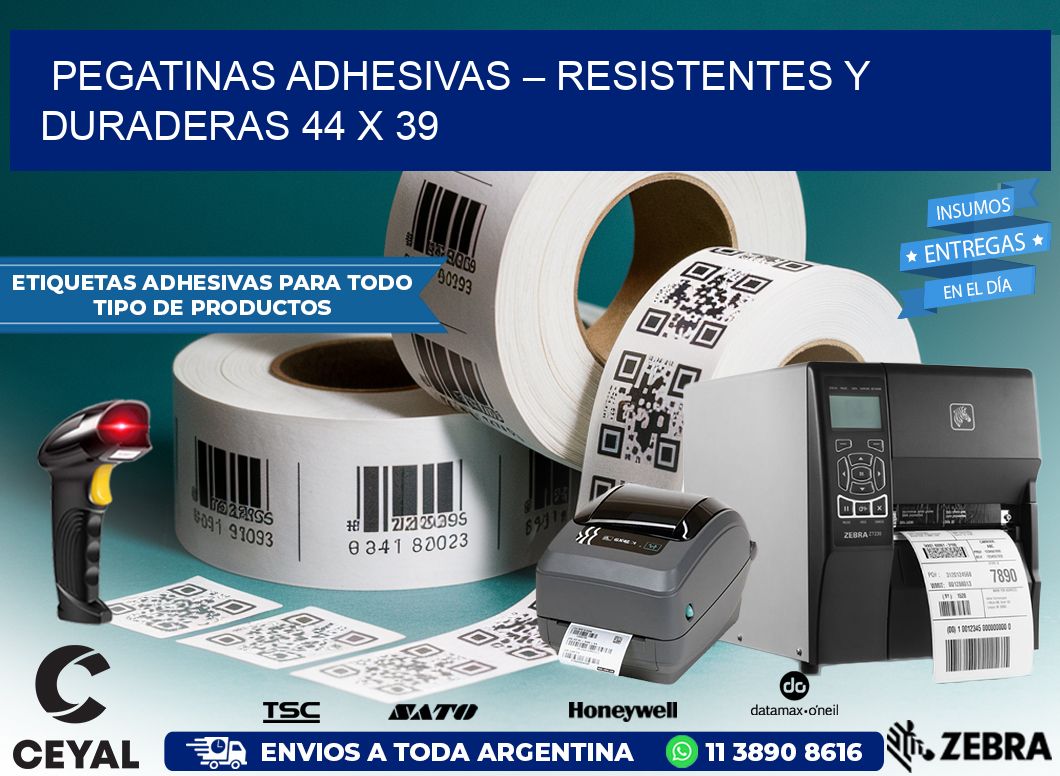 Pegatinas Adhesivas – Resistentes y Duraderas 44 x 39