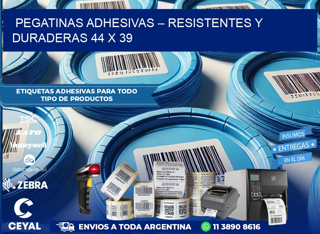 Pegatinas Adhesivas – Resistentes y Duraderas 44 x 39