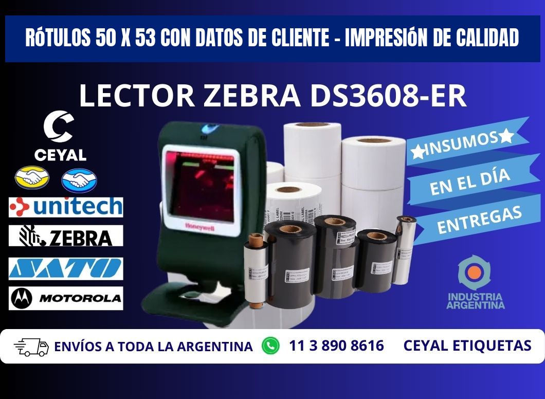 Rótulos 50 x 53 con Datos de Cliente – Impresión de Calidad