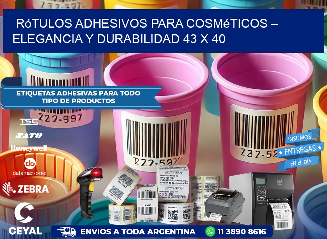 Rótulos Adhesivos para Cosméticos – Elegancia y Durabilidad 43 x 40
