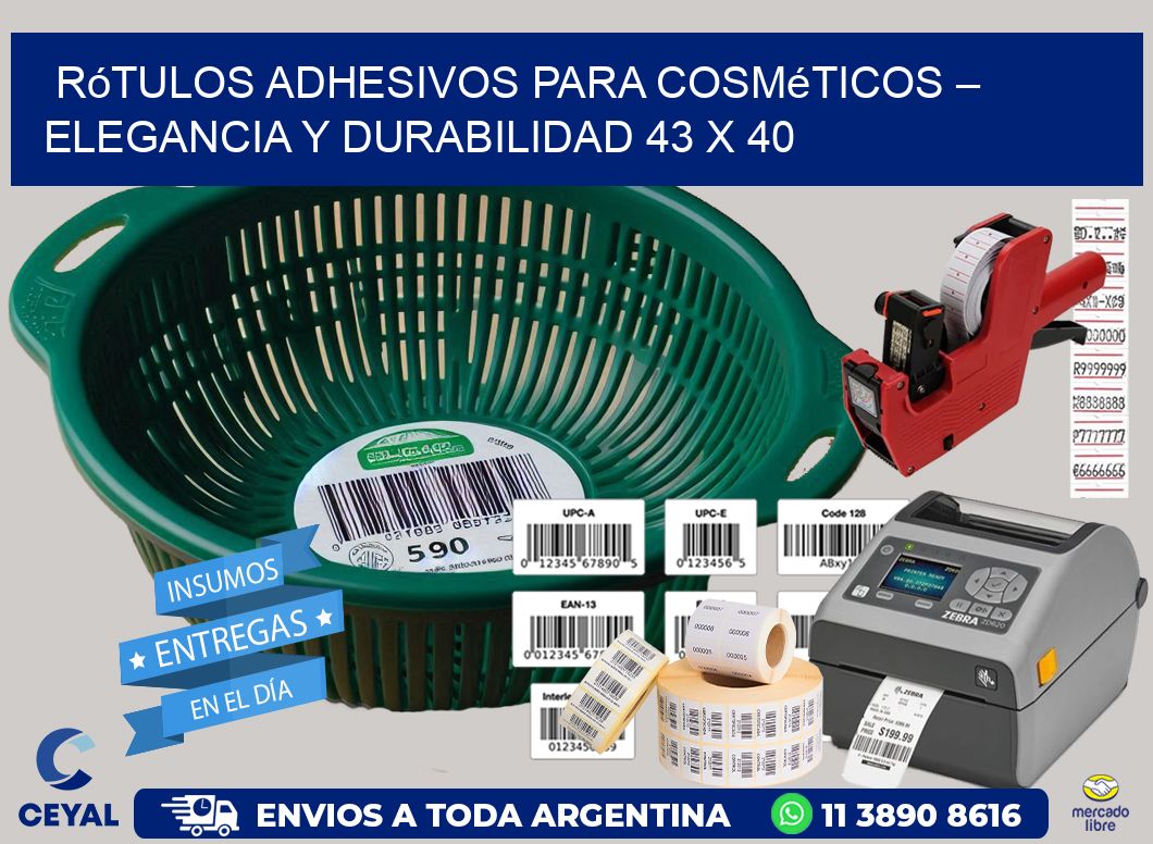 Rótulos Adhesivos para Cosméticos – Elegancia y Durabilidad 43 x 40