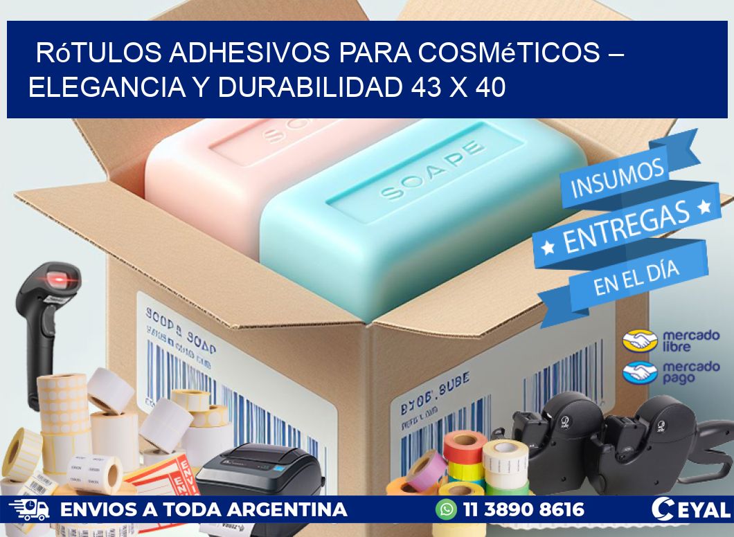 Rótulos Adhesivos para Cosméticos – Elegancia y Durabilidad 43 x 40