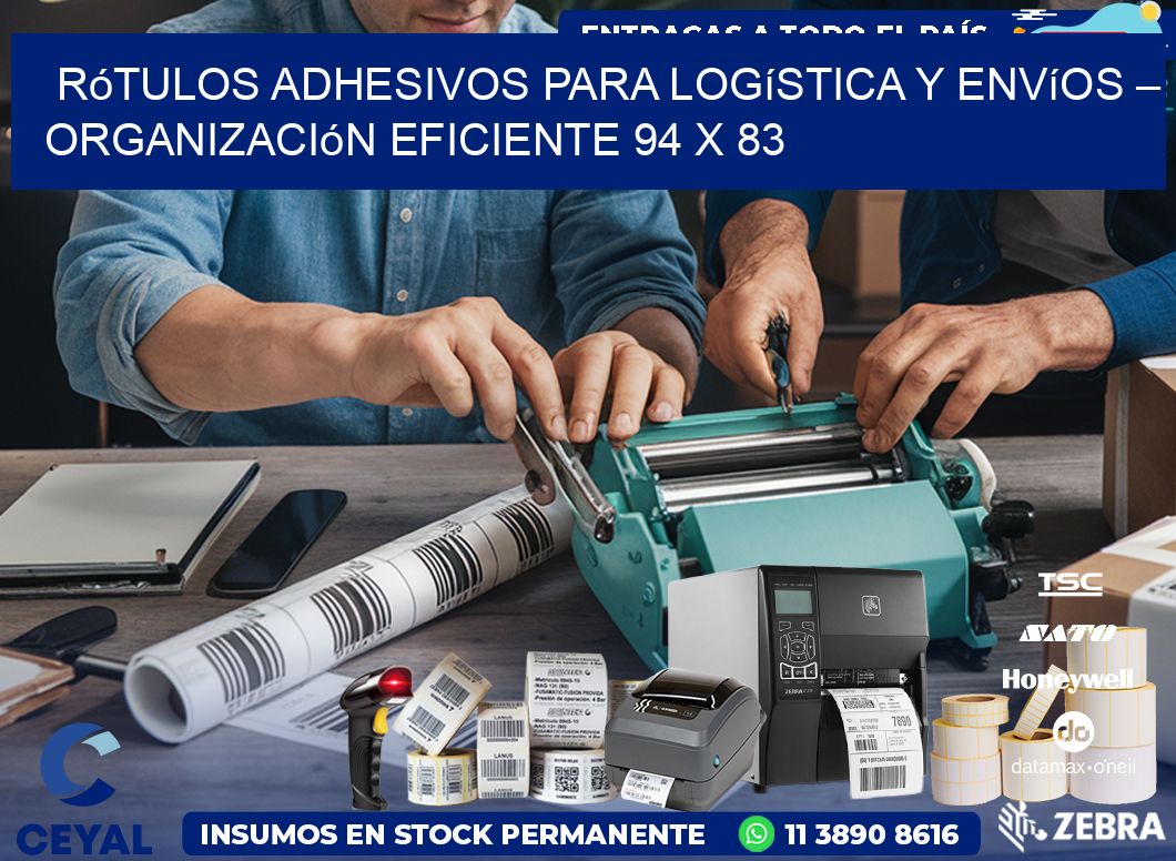 Rótulos Adhesivos para Logística y Envíos – Organización Eficiente 94 x 83