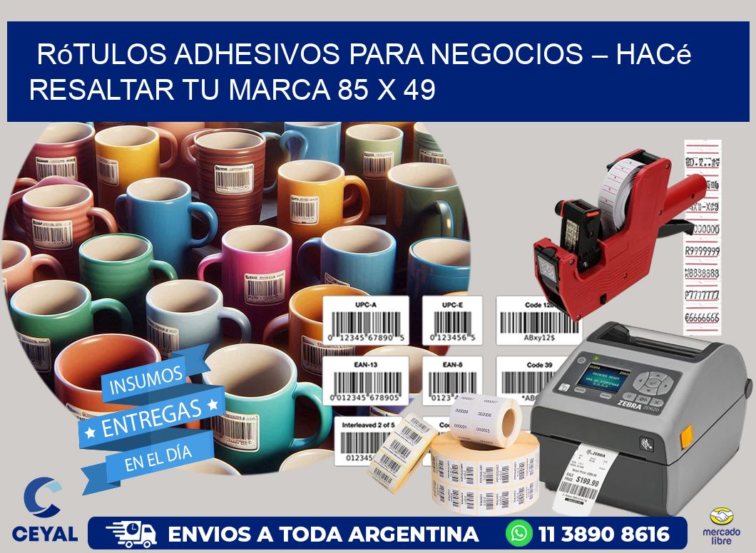 Rótulos Adhesivos para Negocios – Hacé Resaltar Tu Marca 85 x 49