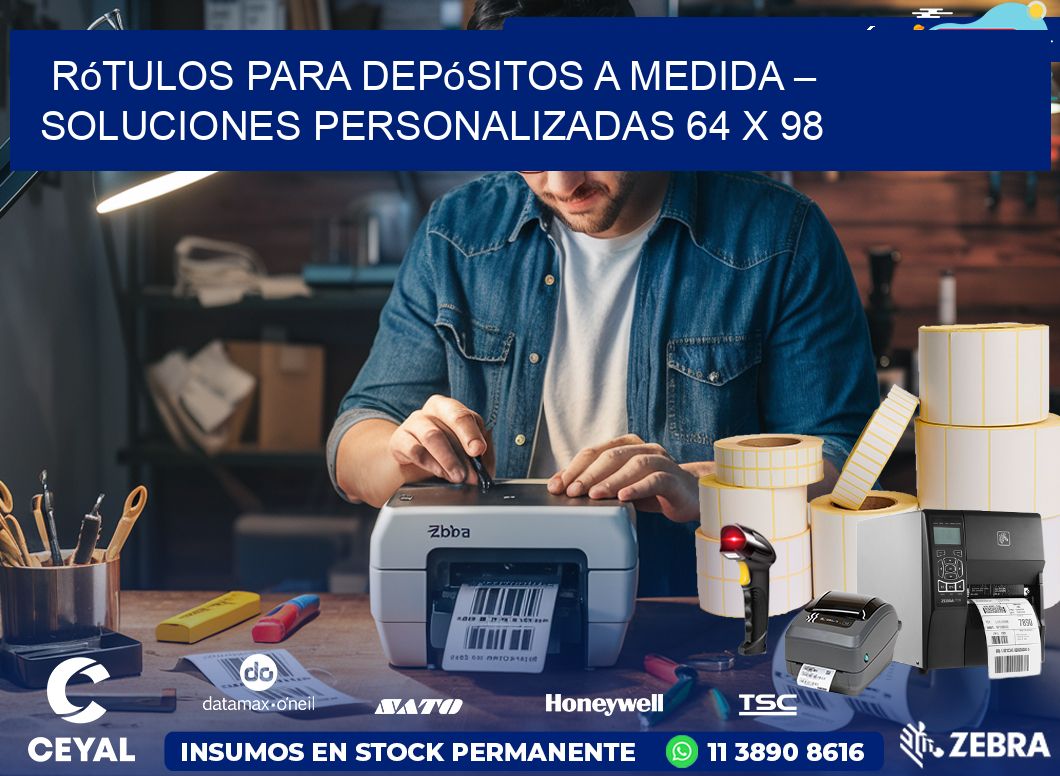Rótulos para Depósitos a Medida – Soluciones Personalizadas 64 x 98