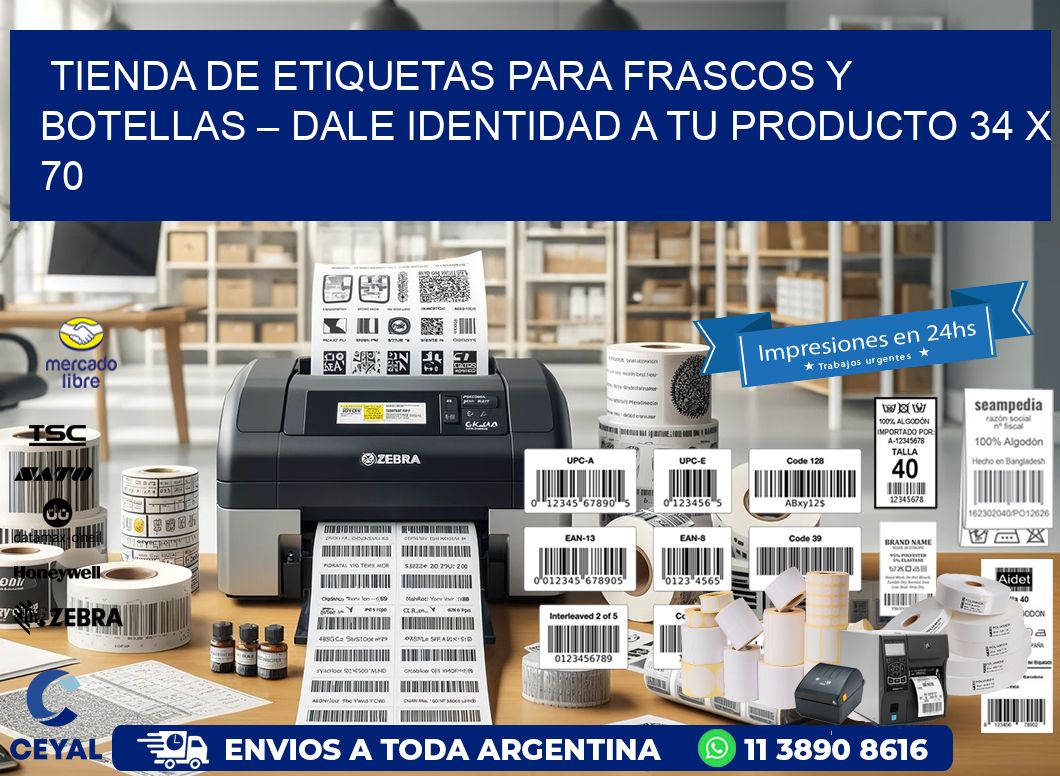Tienda de Etiquetas para Frascos y Botellas – Dale Identidad a Tu Producto 34 x 70
