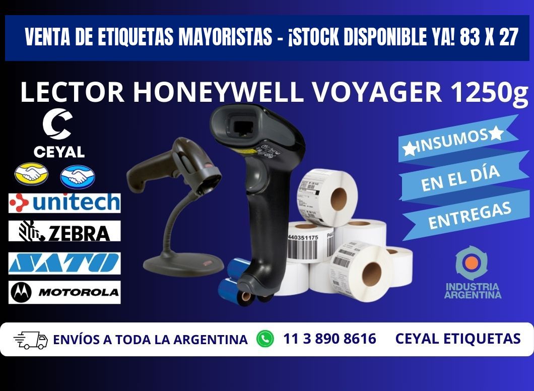 VENTA DE ETIQUETAS MAYORISTAS – ¡STOCK DISPONIBLE YA! 83 x 27