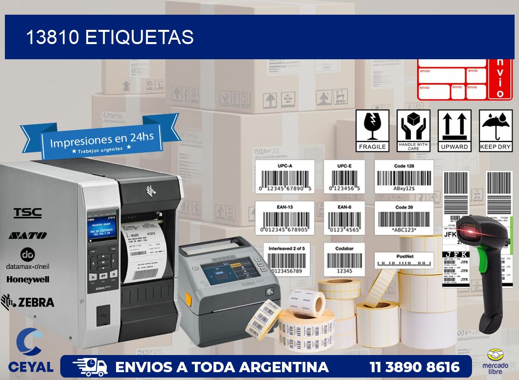 13810 ETIQUETAS