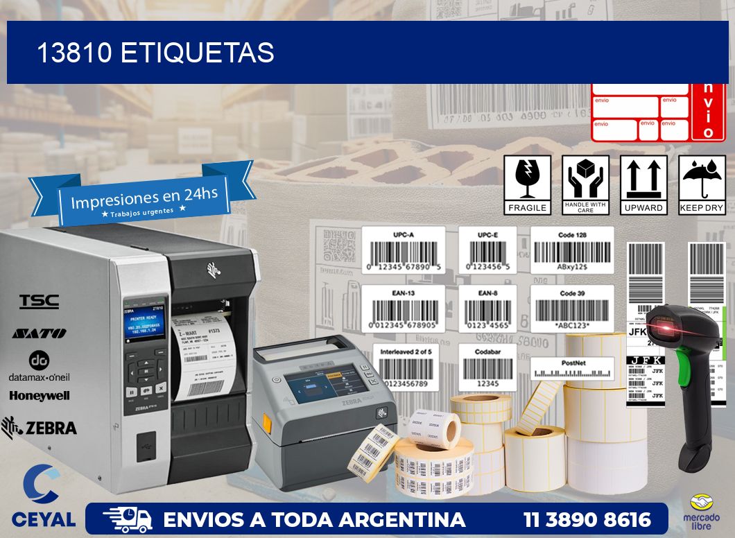13810 ETIQUETAS