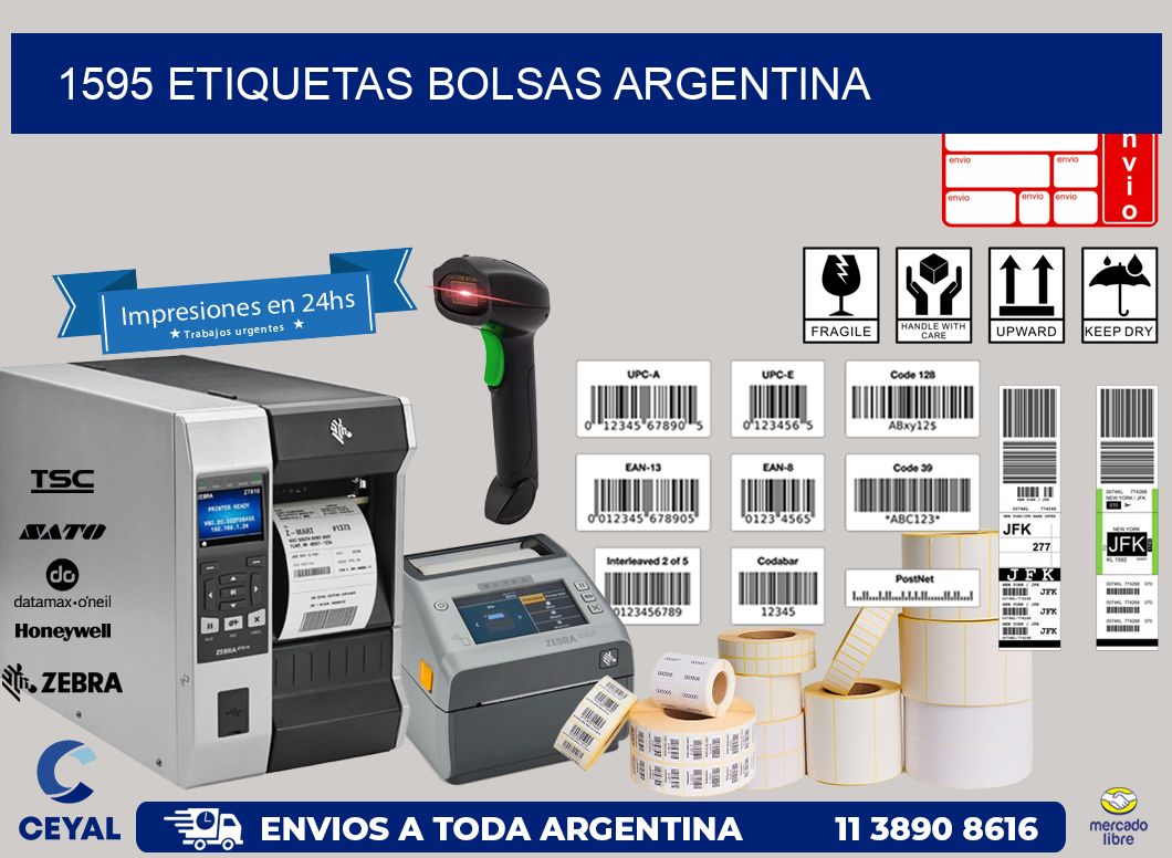 1595 ETIQUETAS BOLSAS ARGENTINA