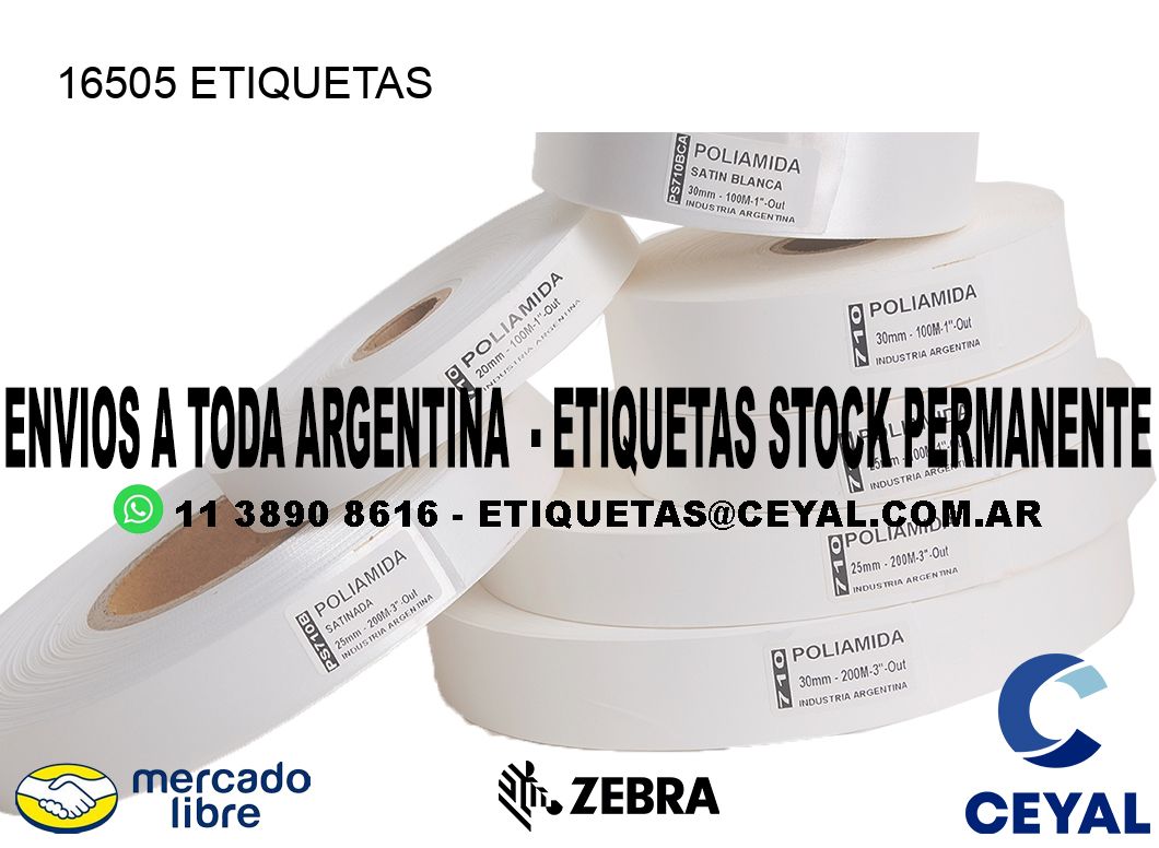 16505 ETIQUETAS