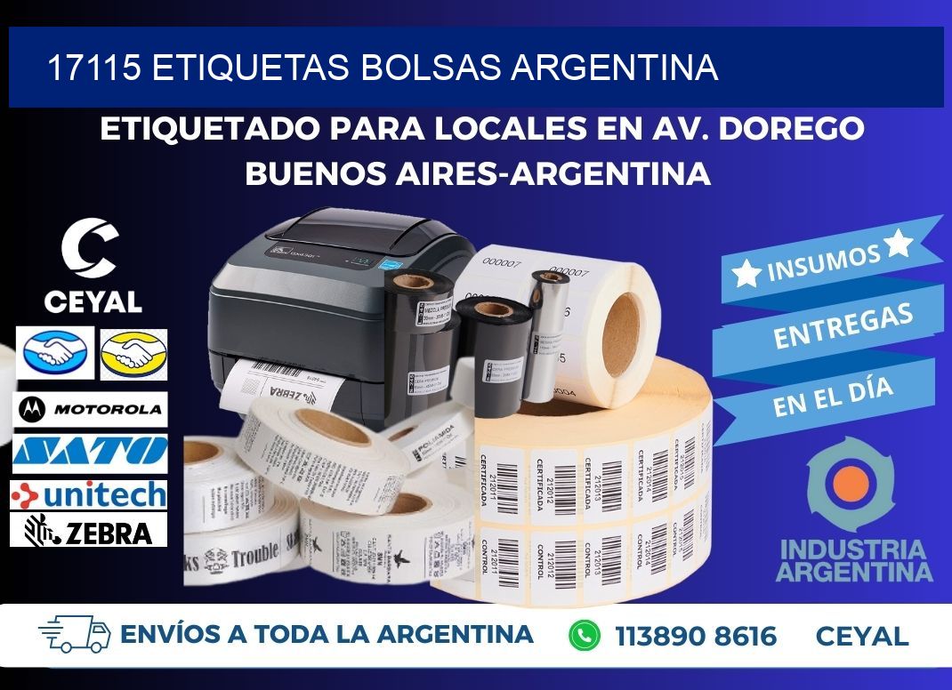 17115 ETIQUETAS BOLSAS ARGENTINA