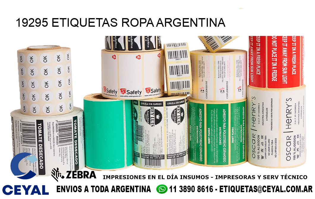 19295 ETIQUETAS ROPA ARGENTINA