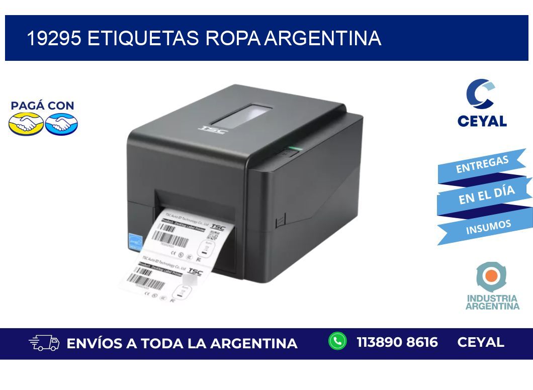 19295 ETIQUETAS ROPA ARGENTINA