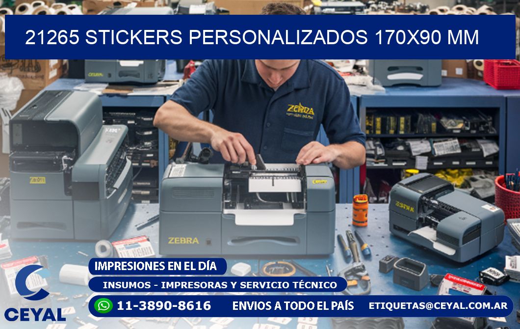 21265 STICKERS PERSONALIZADOS 170x90 mm