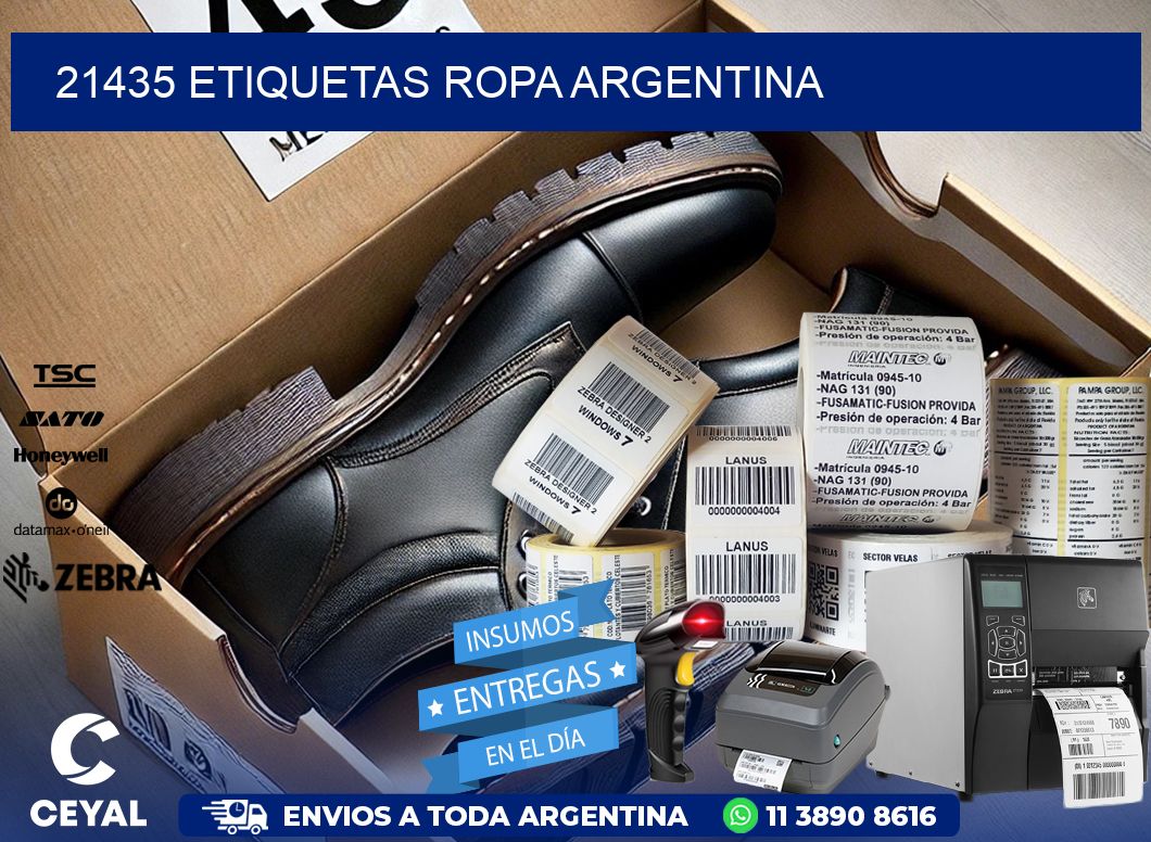 21435 ETIQUETAS ROPA ARGENTINA