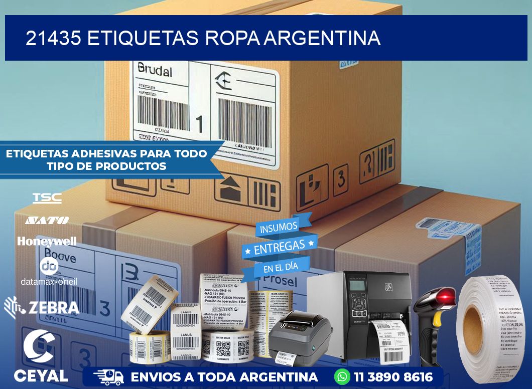 21435 ETIQUETAS ROPA ARGENTINA