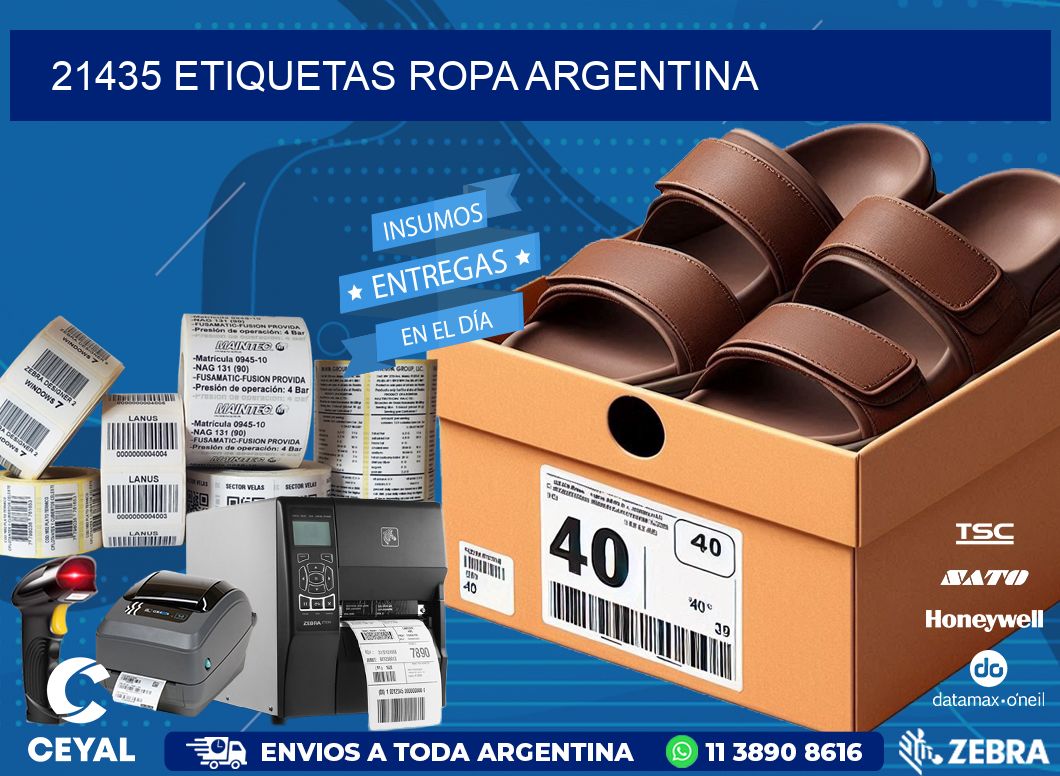 21435 ETIQUETAS ROPA ARGENTINA