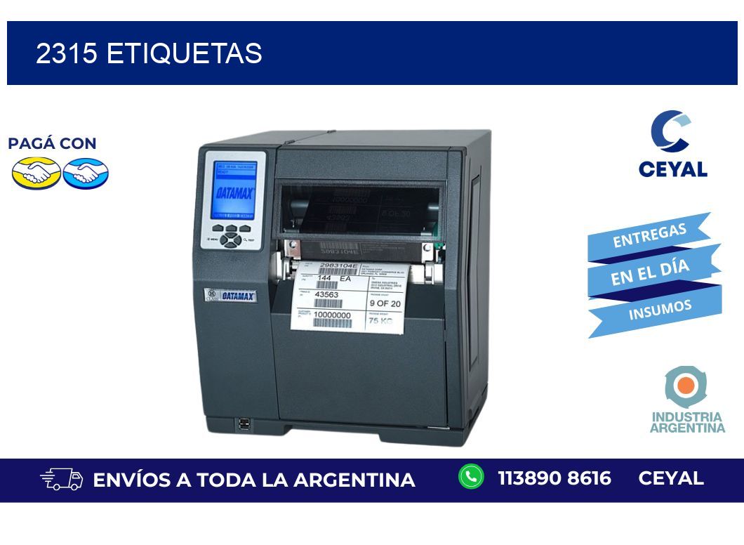 2315 ETIQUETAS