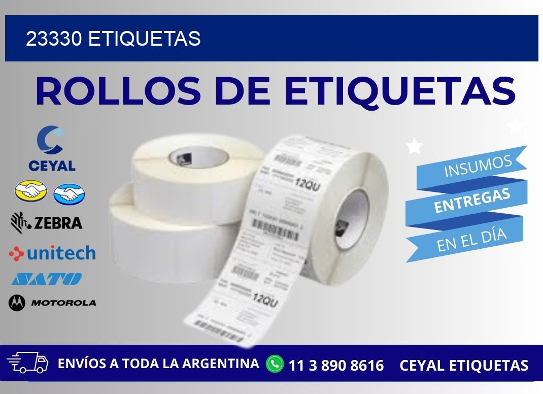 23330 ETIQUETAS
