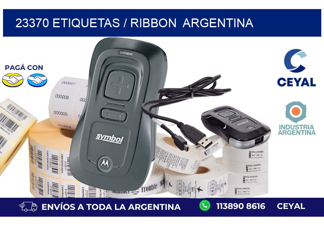 23370 ETIQUETAS / RIBBON  ARGENTINA